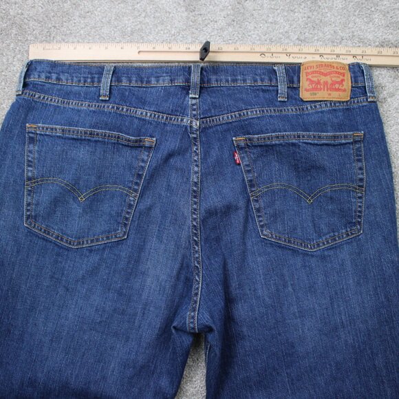 Levi's 559 Jeans Mens 44x29 Blue Relaxed Straight Leg 5-Pocket Stretch Denim - Picture 7 of 14